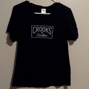 Crooks &castles t shirt women's med